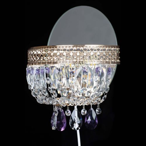 Бра Венеция фиолетовая в Химках Гусь Хрустальный