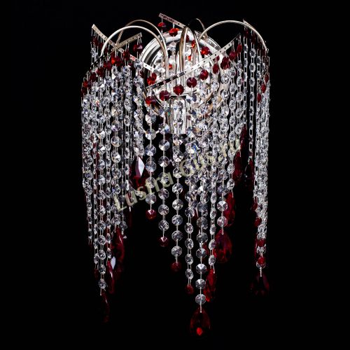 Бра Виноград №4 красная в Химках Гусь Хрустальный