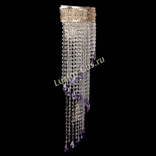 Бра Восток каскад №2 фиолетовая в Химках Гусь Хрустальный