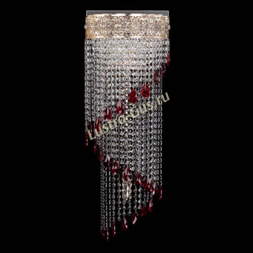 Бра Восток каскад №2 красная в Химках Гусь Хрустальный