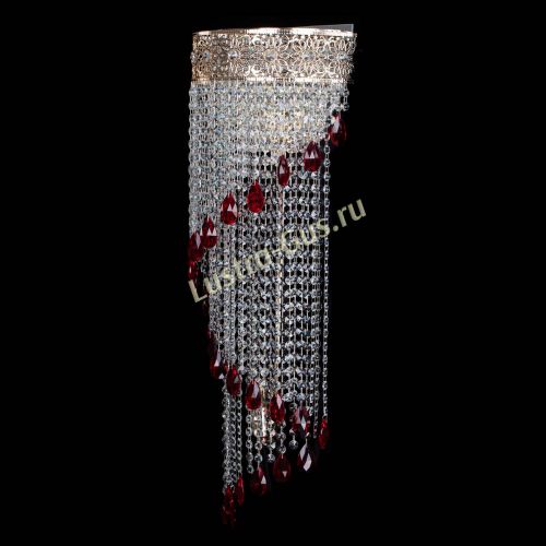 Бра Восток каскад №2 красная в Химках Гусь Хрустальный