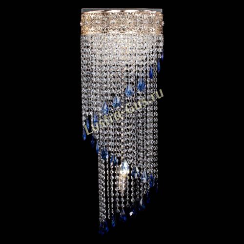 Бра Восток каскад №2 синяя в Химках Гусь Хрустальный