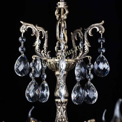 Люстра бронзовая Афина №1 баден в Химках Гусь Хрустальный