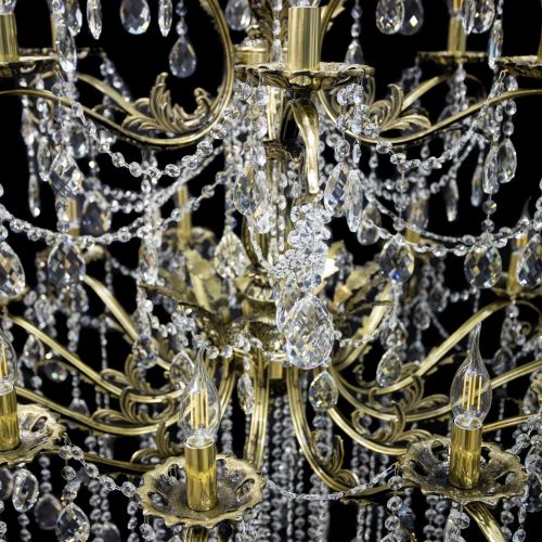 Люстра бронзовая Афина №21 в Химках Гусь Хрустальный