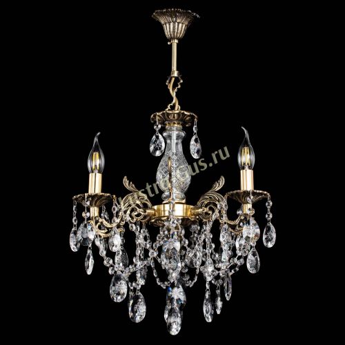 Люстра бронзовая Алфея №3/1 Звездочка в Химках Гусь Хрустальный