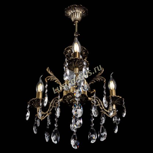 Люстра бронзовая Алфея №3/2 Журавлик в Химках Гусь Хрустальный