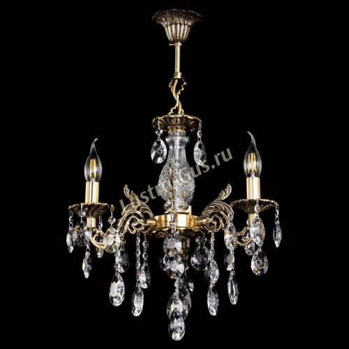 Люстра бронзовая Алфея №3/2 Звездочка в Химках Гусь Хрустальный