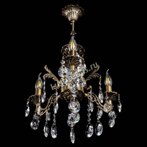 Люстра бронзовая Алфея №3/2 Звездочка в Химках Гусь Хрустальный