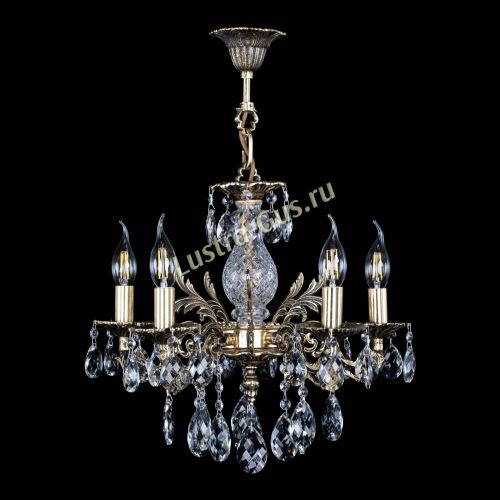 Люстра бронзовая Алфея №5/1 Баден в Химках Гусь Хрустальный