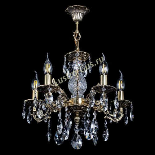 Люстра бронзовая Алфея №5/1 Лучик в Химках Гусь Хрустальный