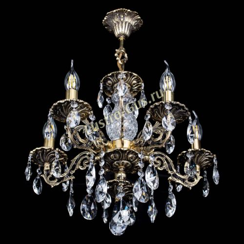 Люстра бронзовая Алфея №5/1 Лучик в Химках Гусь Хрустальный