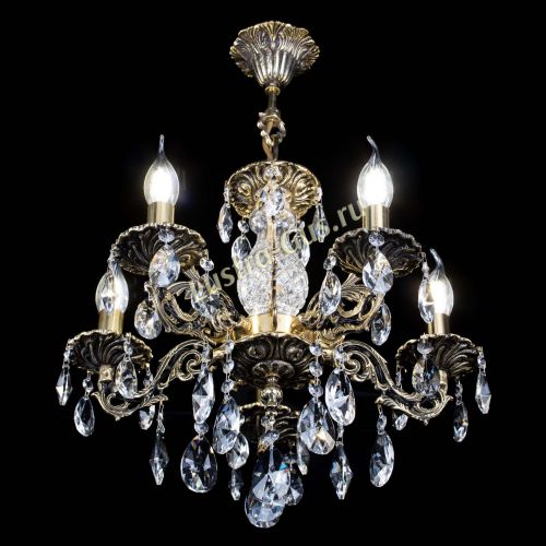 Люстра бронзовая Алфея №5/1 Лучик в Химках Гусь Хрустальный