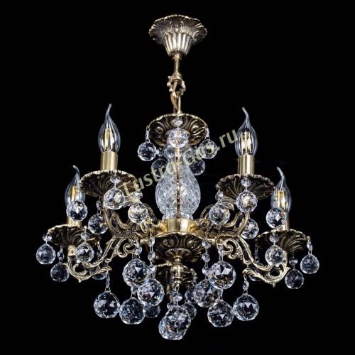 Люстра бронзовая Алфея №5/1 Шар в Химках Гусь Хрустальный