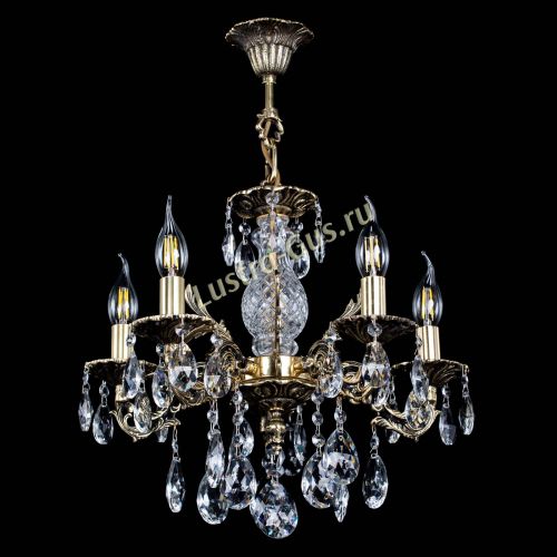 Люстра бронзовая Алфея №5/1 Журавлик в Химках Гусь Хрустальный