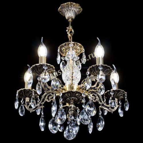 Люстра бронзовая Алфея №5/1 Журавлик в Химках Гусь Хрустальный