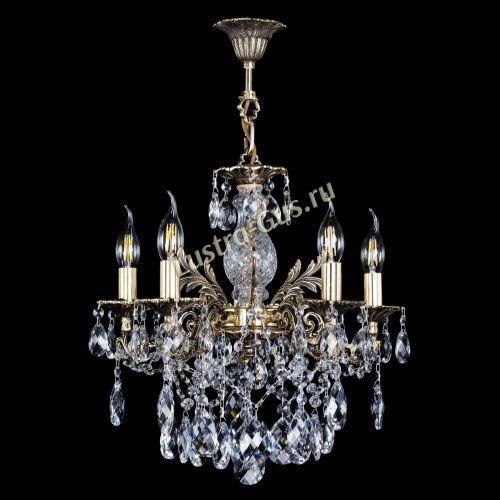 Люстра бронзовая Алфея №5/3 Баден в Химках Гусь Хрустальный