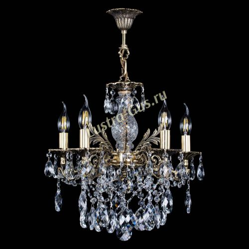 Люстра бронзовая Алфея №5/3 Баден в Химках Гусь Хрустальный