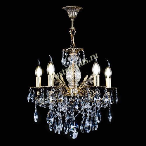 Люстра бронзовая Алфея №5/3 Лучик в Химках Гусь Хрустальный