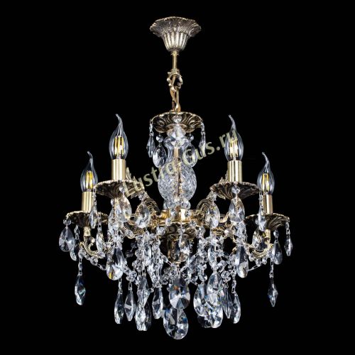 Люстра бронзовая Алфея №5/3 Лучик в Химках Гусь Хрустальный