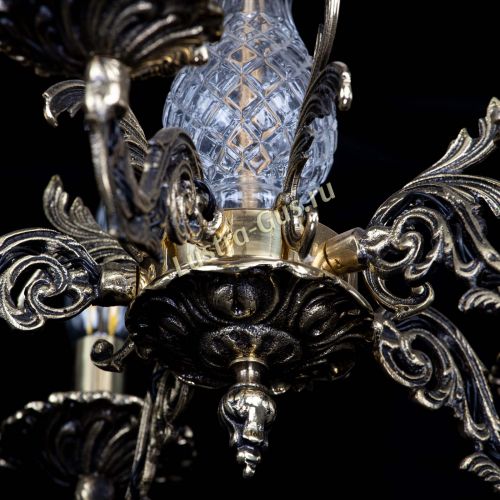 Люстра бронзовая Алфея №5/3 Лучик в Химках Гусь Хрустальный