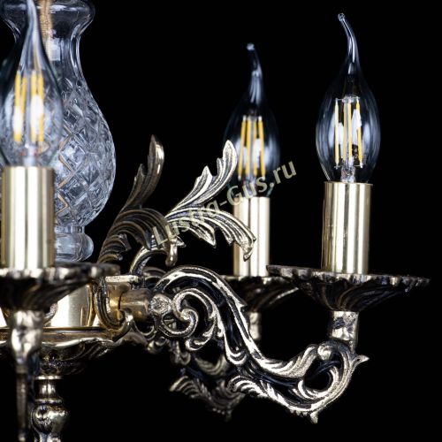 Люстра бронзовая Алфея №5/3 Лучик в Химках Гусь Хрустальный