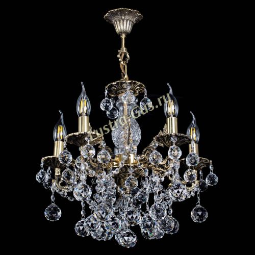 Люстра бронзовая Алфея №5/3 Шар в Химках Гусь Хрустальный