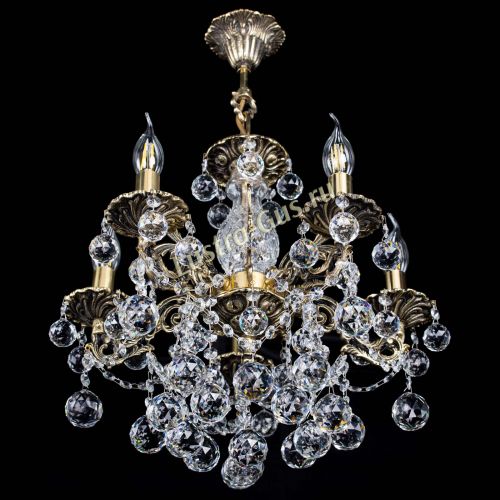 Люстра бронзовая Алфея №5/3 Шар в Химках Гусь Хрустальный