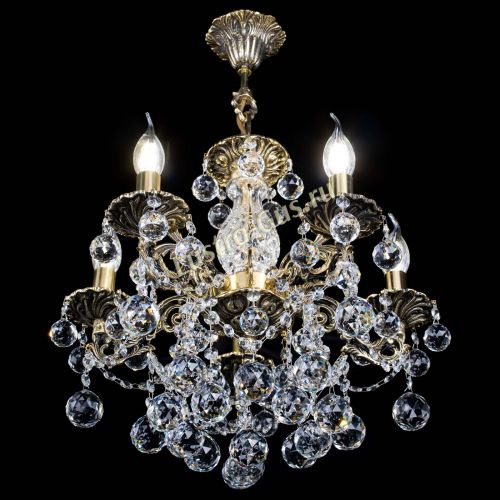 Люстра бронзовая Алфея №5/3 Шар в Химках Гусь Хрустальный