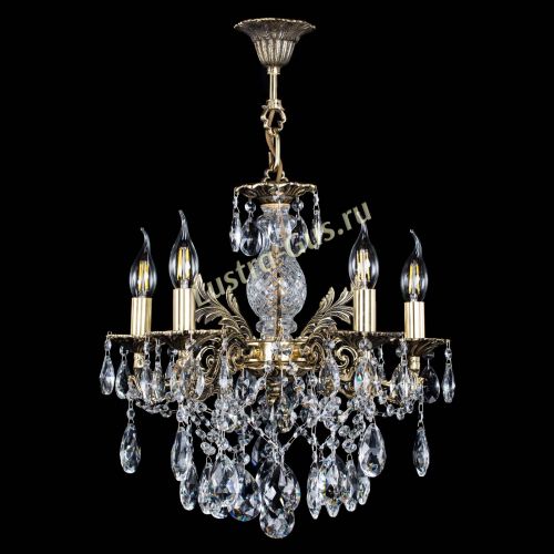 Люстра бронзовая Алфея №5/3 Журавлик в Химках Гусь Хрустальный