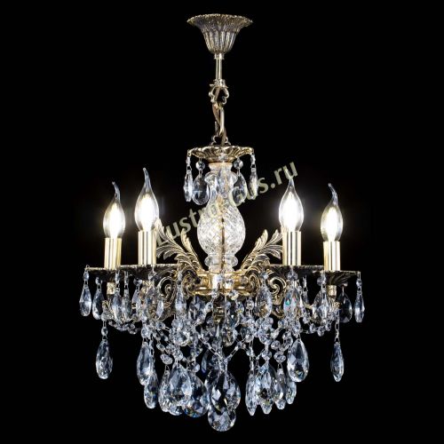 Люстра бронзовая Алфея №5/3 Журавлик в Химках Гусь Хрустальный