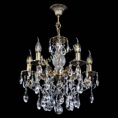 Люстра бронзовая Алфея №5/3 Журавлик в Химках Гусь Хрустальный