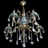 Люстра бронзовая Алфея №5 "Малахит" баден в Химках