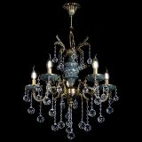 Люстра бронзовая Алфея №5 "Малахит" шар в Химках