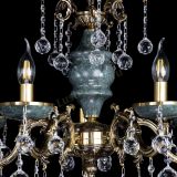 Люстра бронзовая Алфея №5 "Малахит" шар в Химках