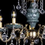Люстра бронзовая Алфея №5 "Малахит" шар в Химках