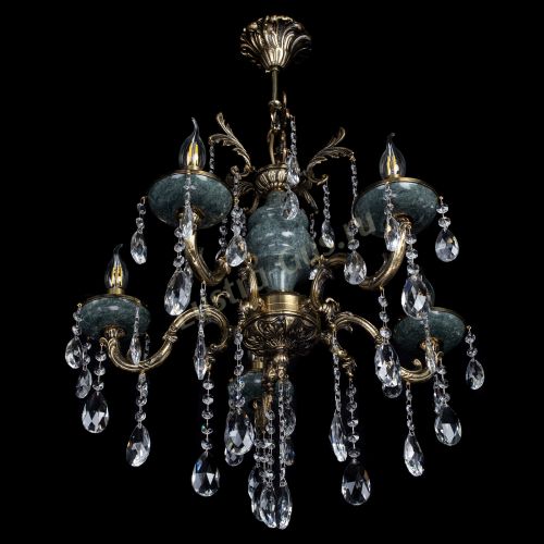 Люстра Алфея №5 "Малахит" журавлик в Химках Гусь Хрустальный