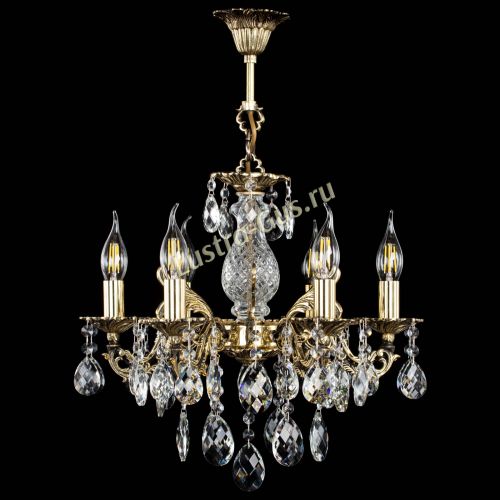 Люстра бронзовая Алфея №6/1 Баден в Химках Гусь Хрустальный