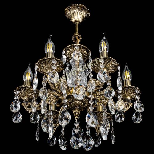 Люстра бронзовая Алфея №6/1 Баден в Химках Гусь Хрустальный