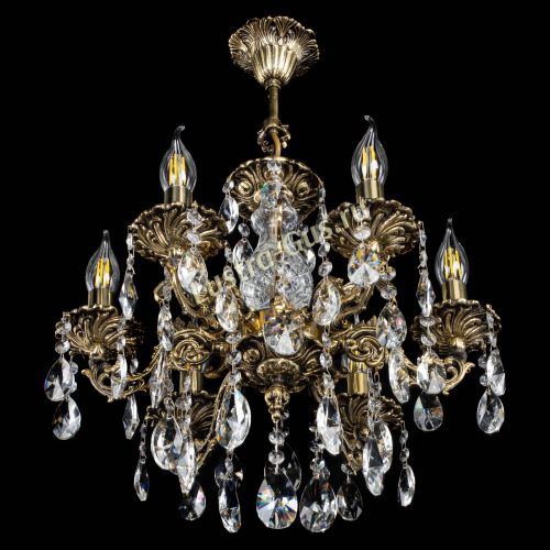 Люстра бронзовая Алфея №6/1 Лучик в Химках Гусь Хрустальный