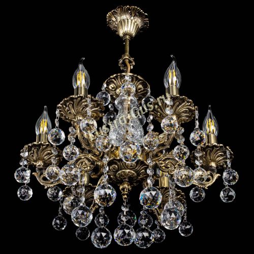 Люстра бронзовая Алфея №6/1 Шар в Химках Гусь Хрустальный