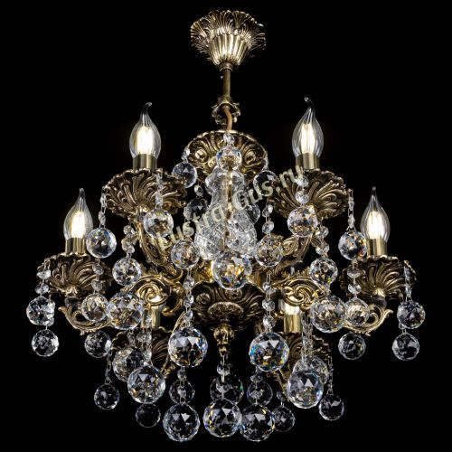 Люстра бронзовая Алфея №6/1 Шар в Химках Гусь Хрустальный