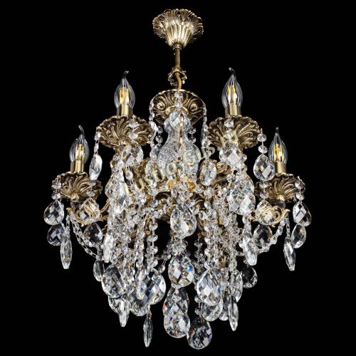 Люстра бронзовая Алфея №6/3 Баден в Химках Гусь Хрустальный