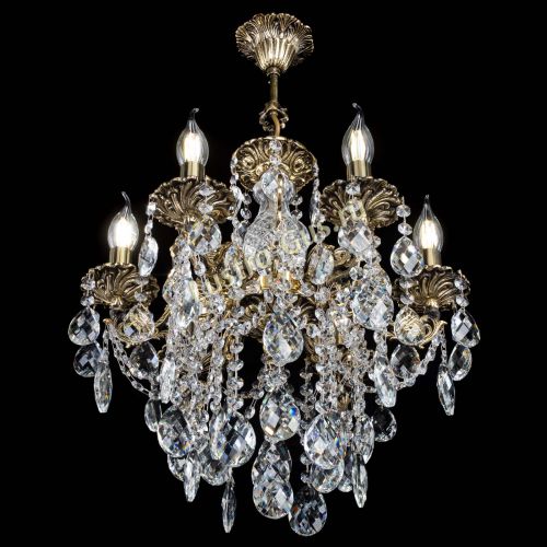 Люстра бронзовая Алфея №6/3 Баден в Химках Гусь Хрустальный