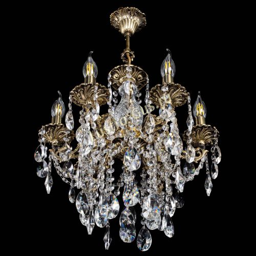 Люстра бронзовая Алфея №6/3 Лучик в Химках Гусь Хрустальный