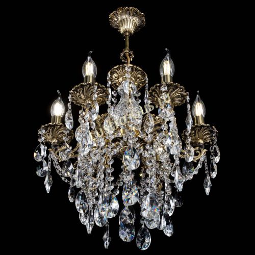 Люстра бронзовая Алфея №6/3 Лучик в Химках Гусь Хрустальный