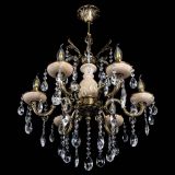 Люстра бронзовая Алфея №6 с камнем шар в Химках