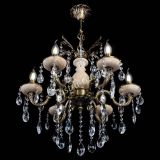 Люстра бронзовая Алфея №6 с камнем шар в Химках