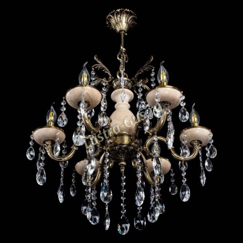 Люстра Алфея №6 с камнем журавлик в Химках Гусь Хрустальный