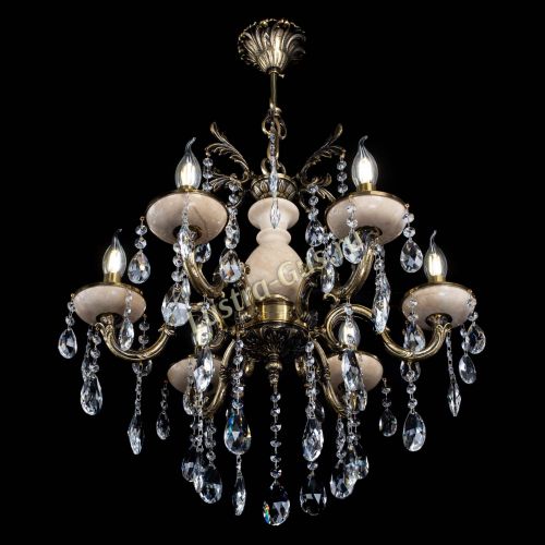 Люстра Алфея №6 с камнем журавлик в Химках Гусь Хрустальный