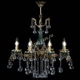 Люстра бронзовая Алфея Малахит №8 шар в Химках